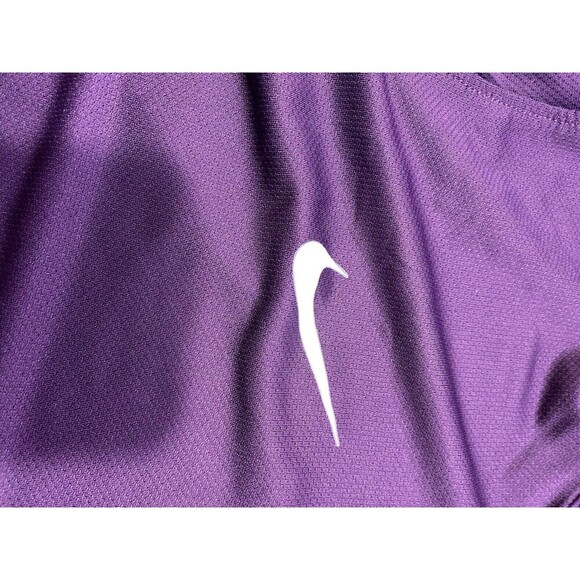 Nike Dri Fit Soccer Jersey Women XL Purple Mesh USA National Team Semi Sheer - Picture 5 of 8